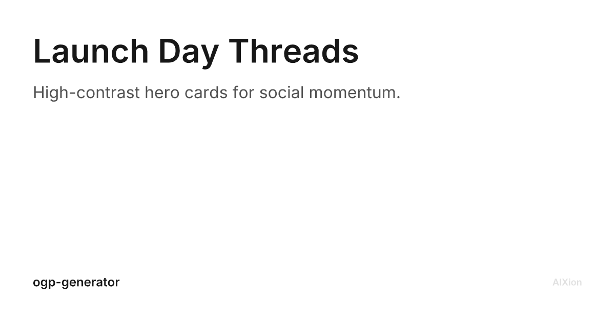 Launch Day Threads generated OG card