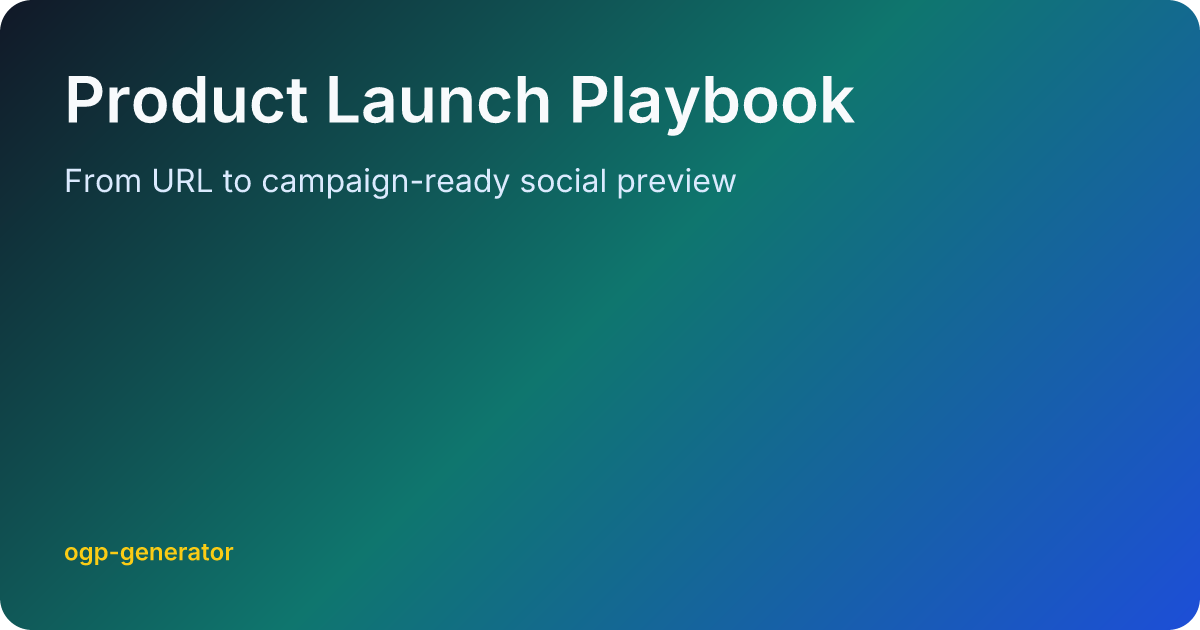 Product Launch Playbook card preview